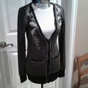 MISS ME SEQUIN CARDIGAN